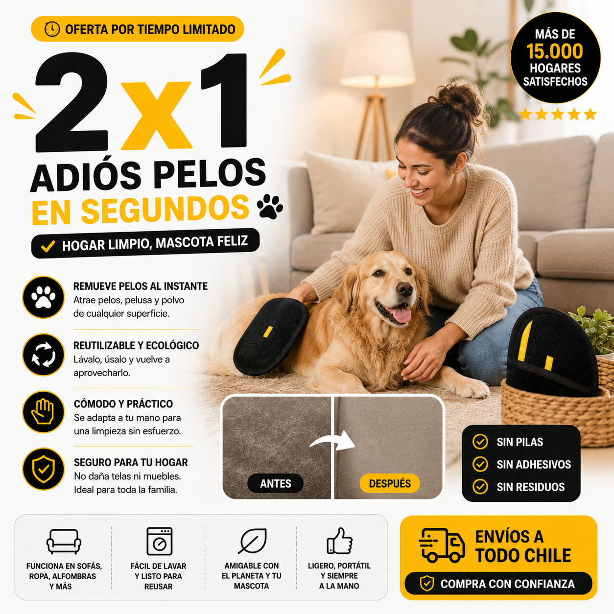 Peloff 2x1 - Atrapa pelo antes que llegue al sillón
