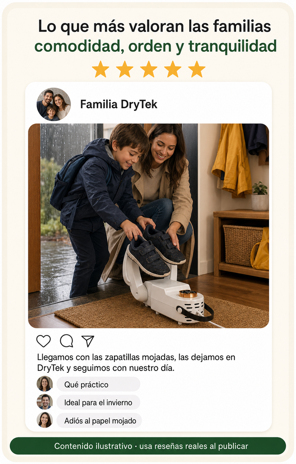DryTek - Pies secos, aunque afuera llueva