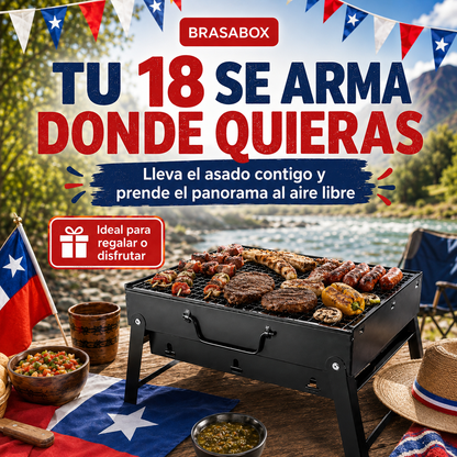 BrasaBox™ | Parrilla Plegable Portátil