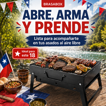 BrasaBox™ | Parrilla Plegable Portátil