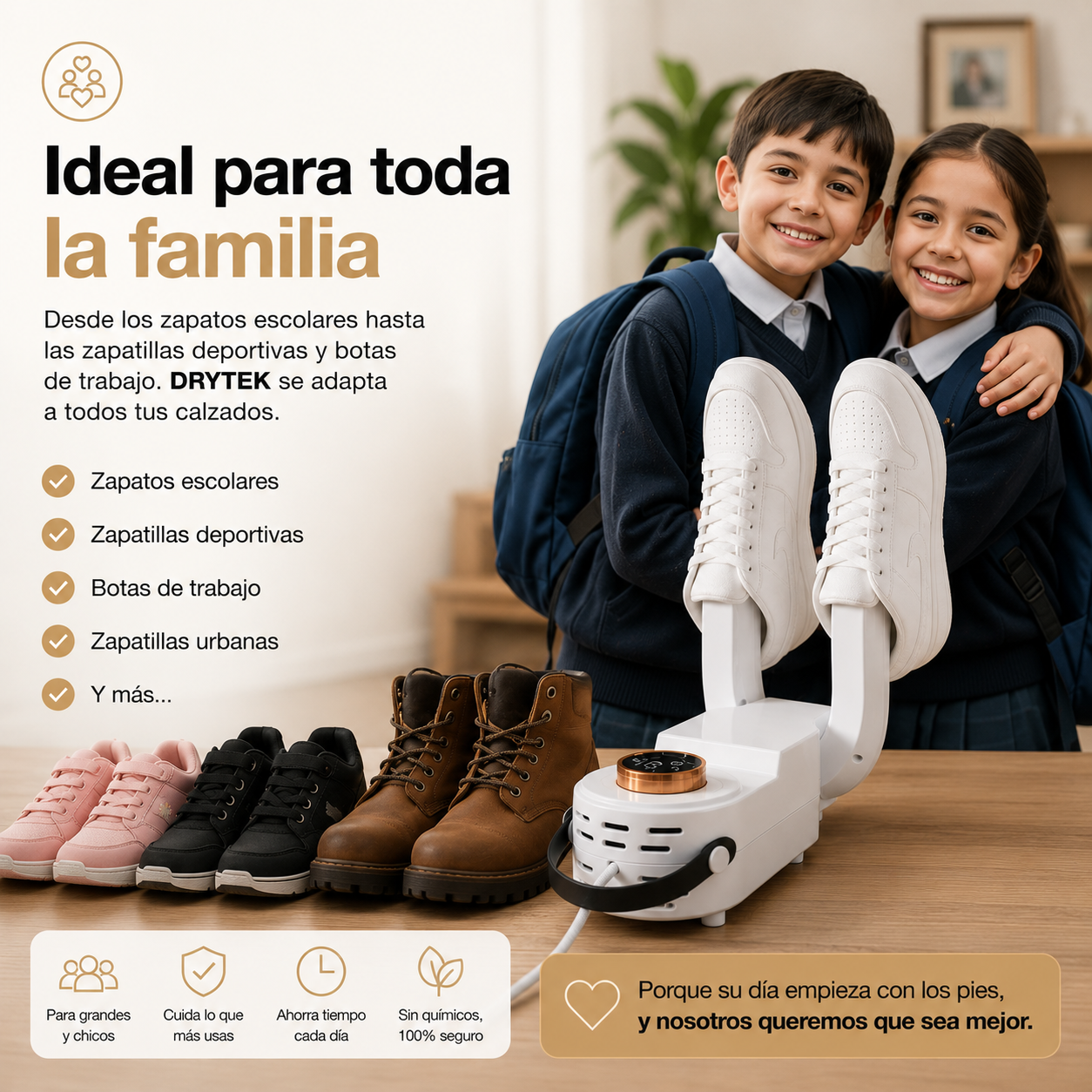 DryTek - Sus pies secos, aunque afuera llueva
