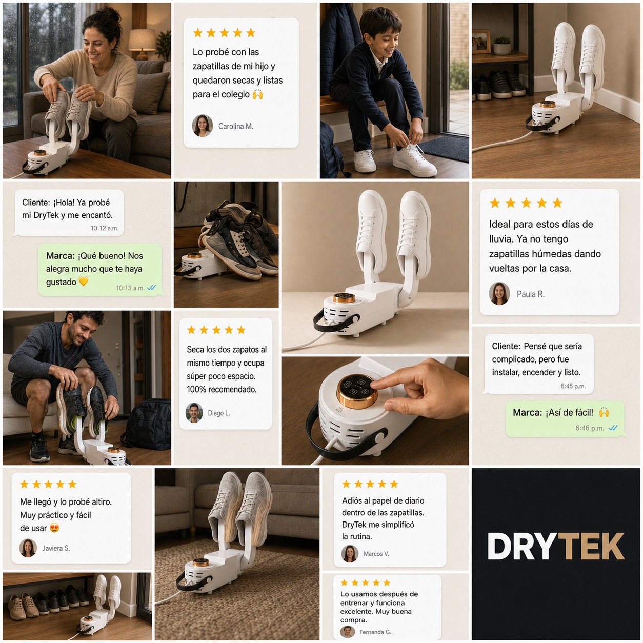DryTek - Sus pies secos, aunque afuera llueva