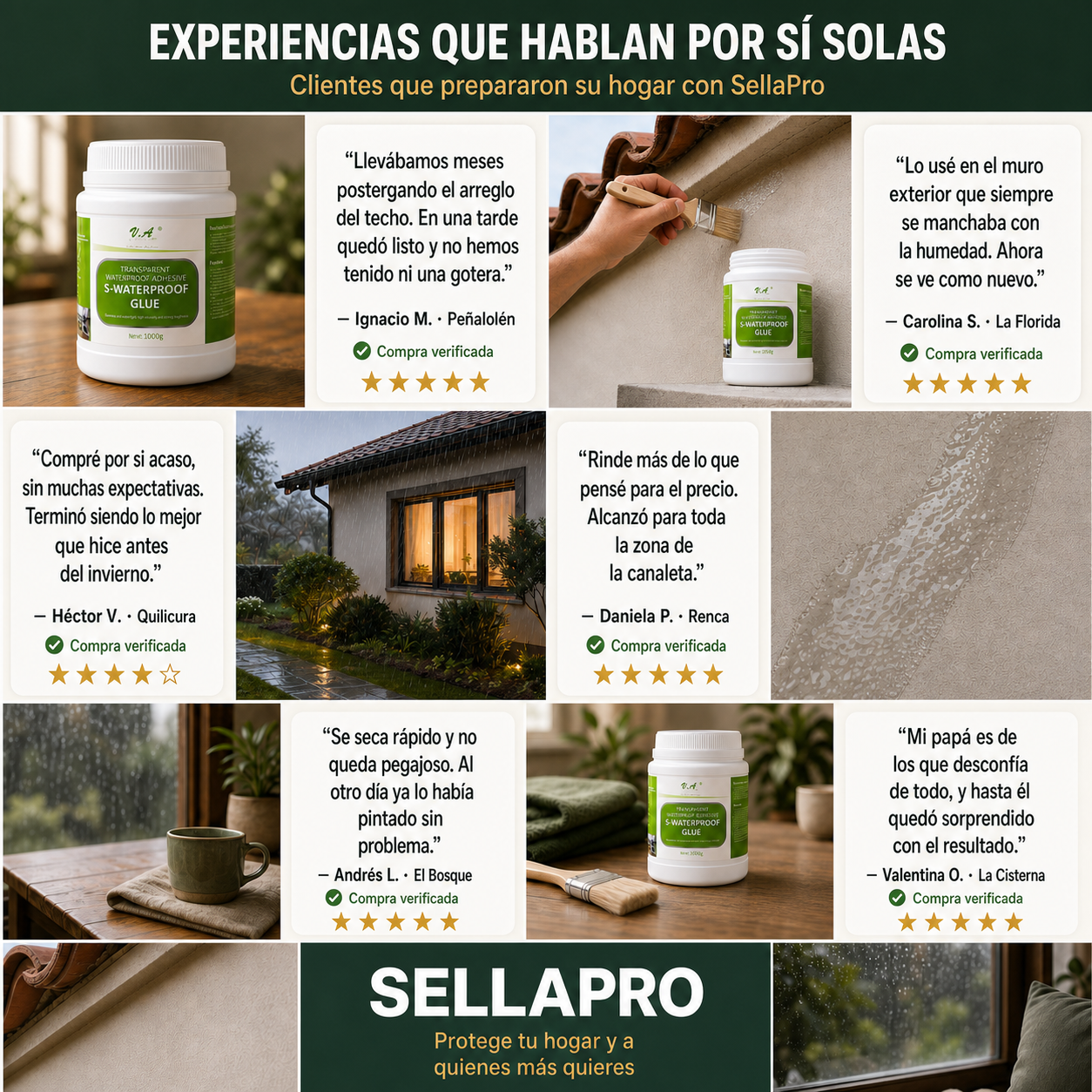 SellaPro 1kg - sella grietas y ayuda a detener filtraciones