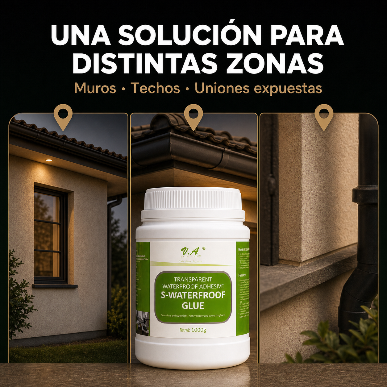 SellaPro 1kg - sella grietas y ayuda a detener filtraciones