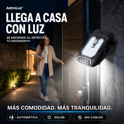 AstroLuz™ — Iluminación automática donde la necesitas, sin cables ni enchufes.