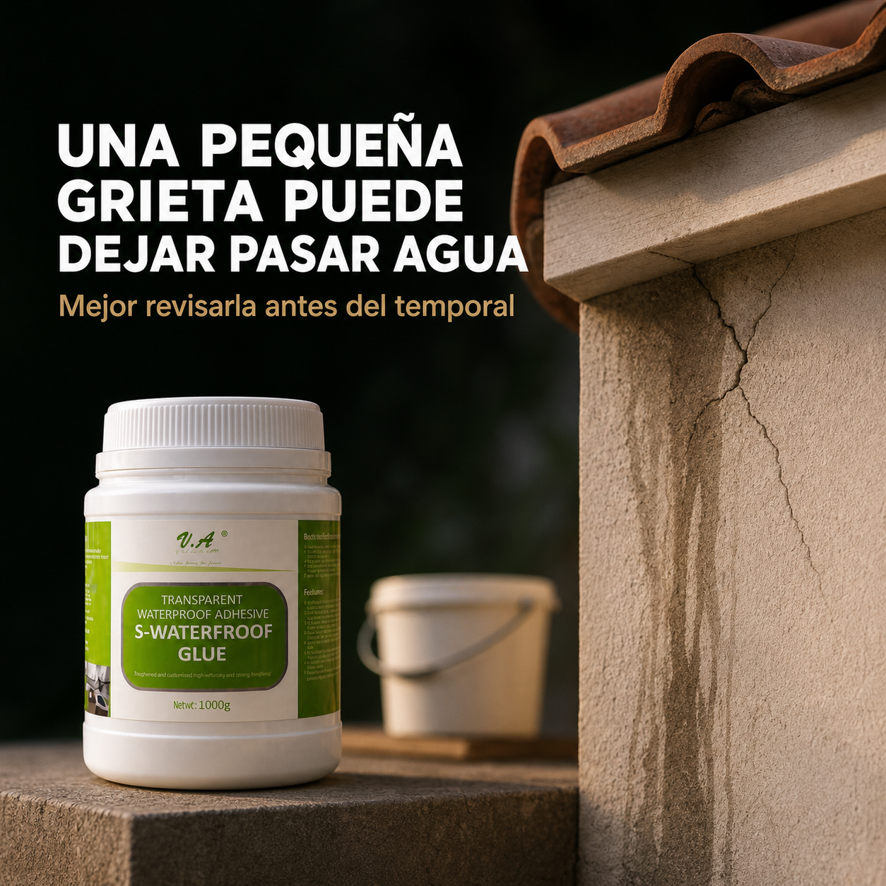SellaPro 1kg - sella grietas y ayuda a detener filtraciones