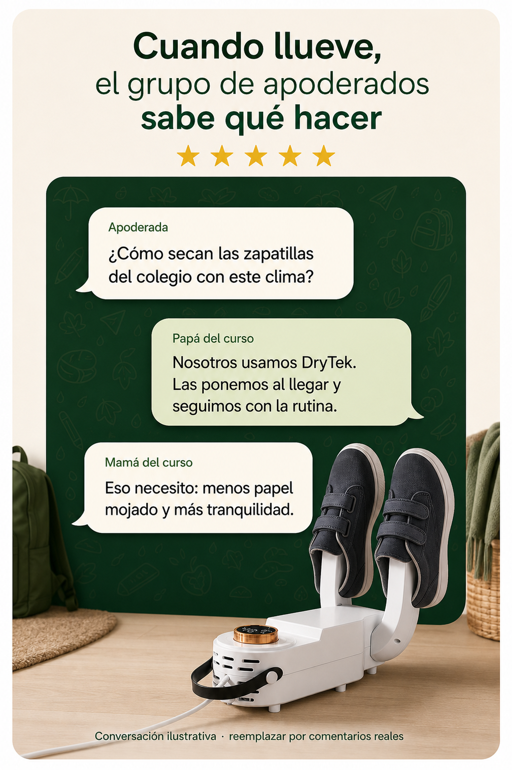 DryTek - Pies secos, aunque afuera llueva