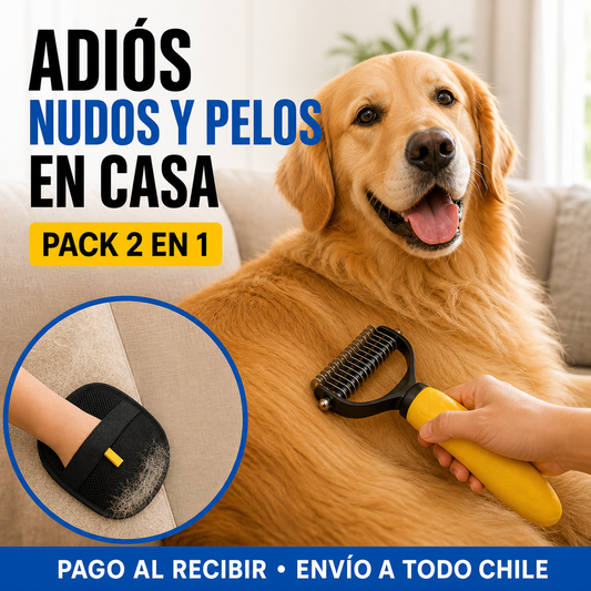 Pack ZeroPelo — corta nudos sin dolor + adiós al pelo del hogar